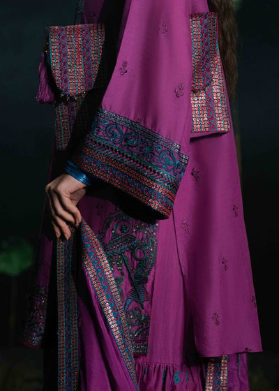 Laj by Lajwanti | Luxury Lawn | Lujaina-Brand:Laj by Lajwanti-Type:Ladies Clothes-Plum-Lawn-House of Maryam- Buy in UK, USA