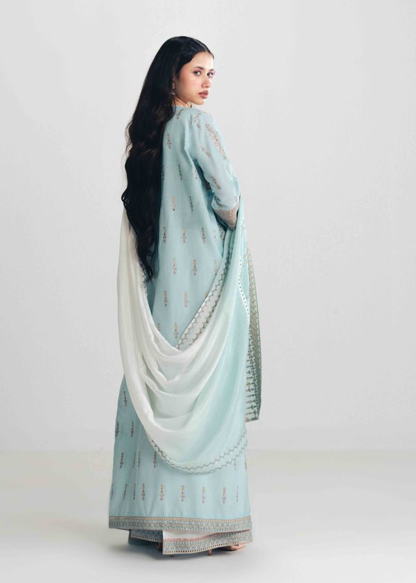 Laj by Lajwanti | Luxury Lawn | Raneem-Brand:Laj by Lajwanti-Type:Ladies Clothes-Ivory-Lawn-House of Maryam- Buy in UK, USA