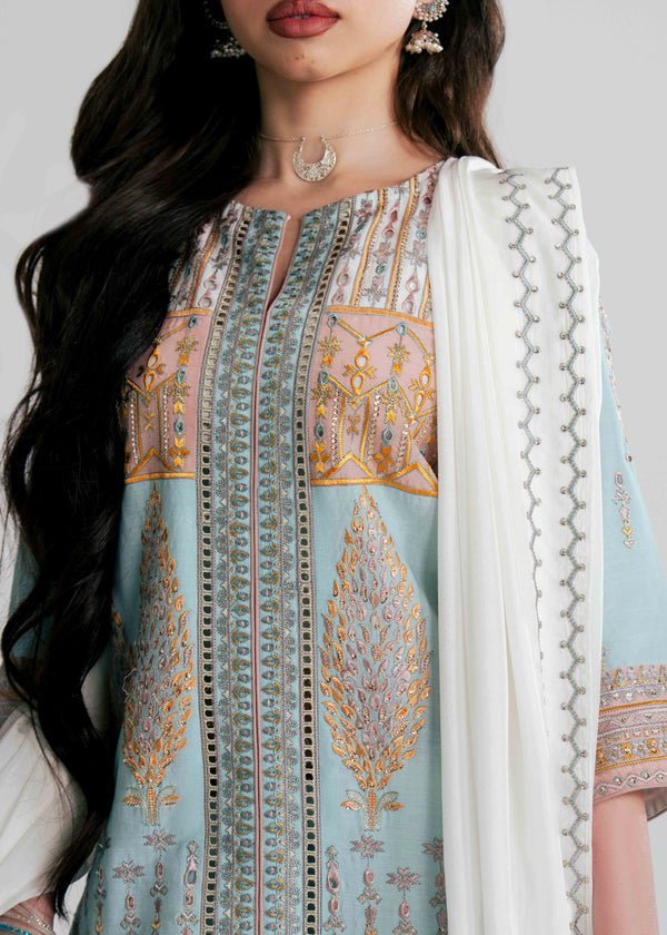 Laj by Lajwanti | Luxury Lawn | Raneem-Brand:Laj by Lajwanti-Type:Ladies Clothes-Ivory-Lawn-House of Maryam- Buy in UK, USA