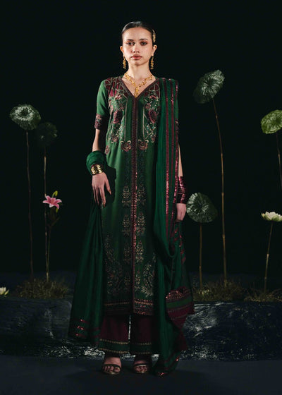 Laj by Lajwanti | Luxury Lawn | Vihana-Brand:Laj by Lajwanti-Type:Ladies Clothes-Bold Green-Lawn-House of Maryam- Buy in UK, USA
