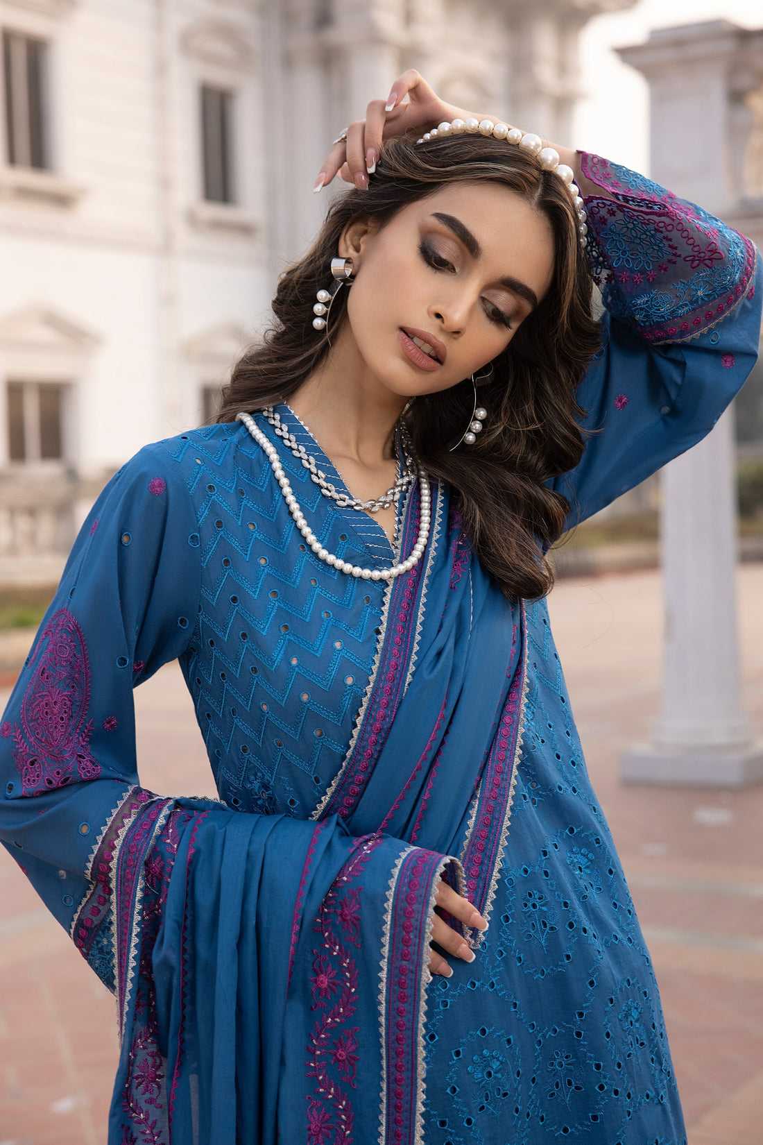 LSM | Spring Embroidered 24 | A-4 by Designer LSM - House of Maryam - Pakistani Designer Ethnic Wear in {{ shop.shopifyCountryName }}