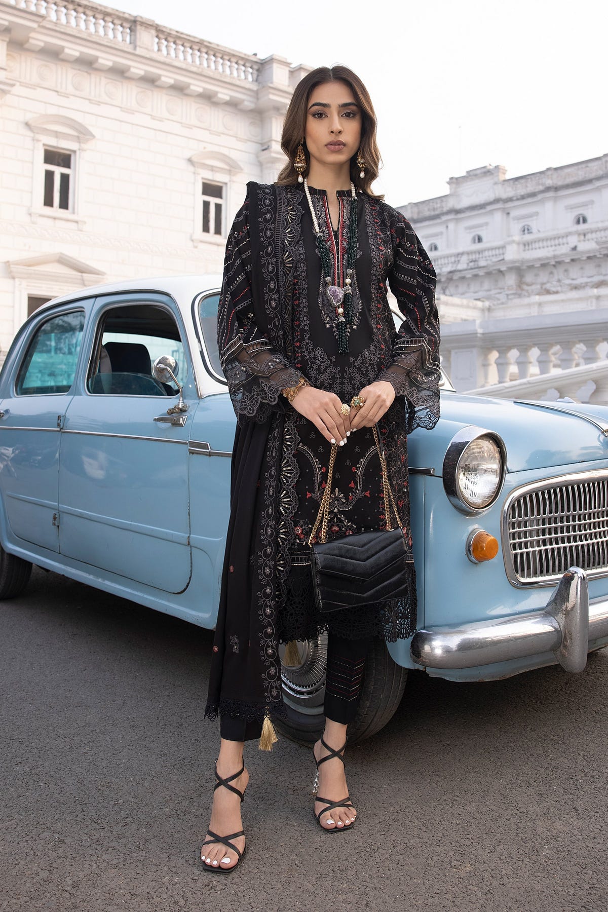 LSM | Spring Embroidered 24 | A-7 -  LSM Luxury - Original Designer Dress - House of Maryam