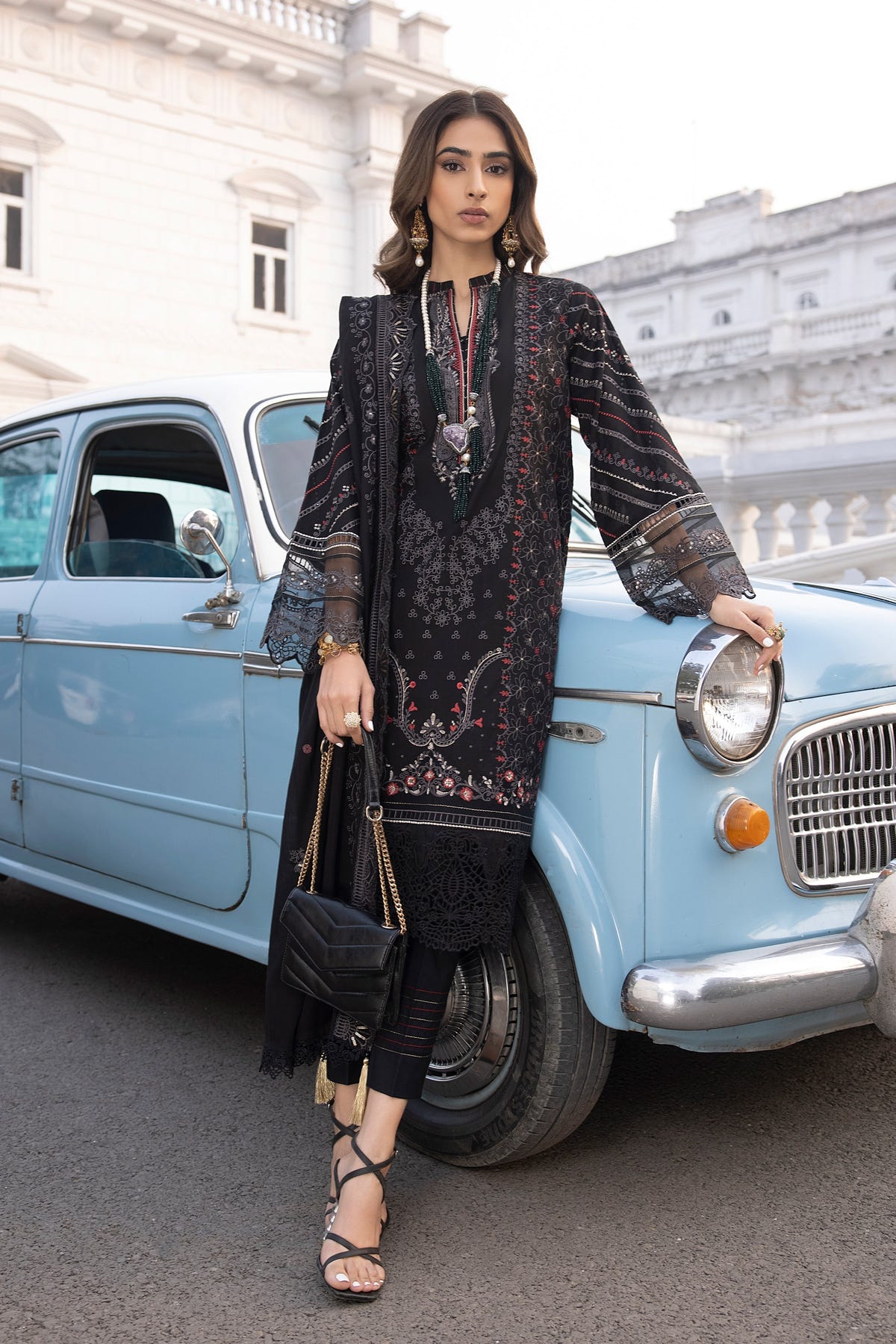 LSM | Spring Embroidered 24 | A-12 -  LSM Luxury - Original Designer Dress - House of Maryam