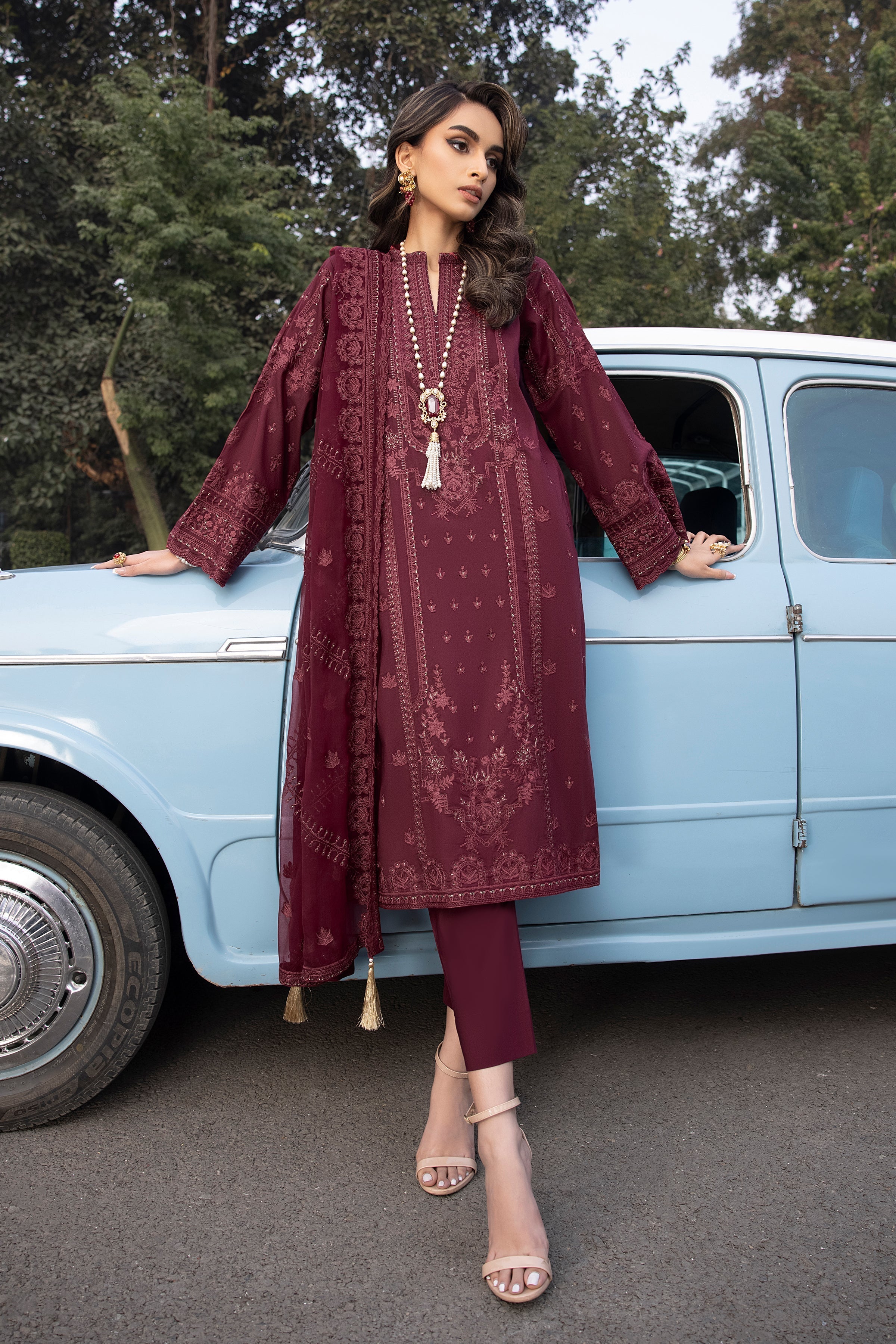 LSM | Spring Embroidered 24 | A-10 by Designer LSM - House of Maryam - Pakistani Designer Ethnic Wear in {{ shop.shopifyCountryName }}