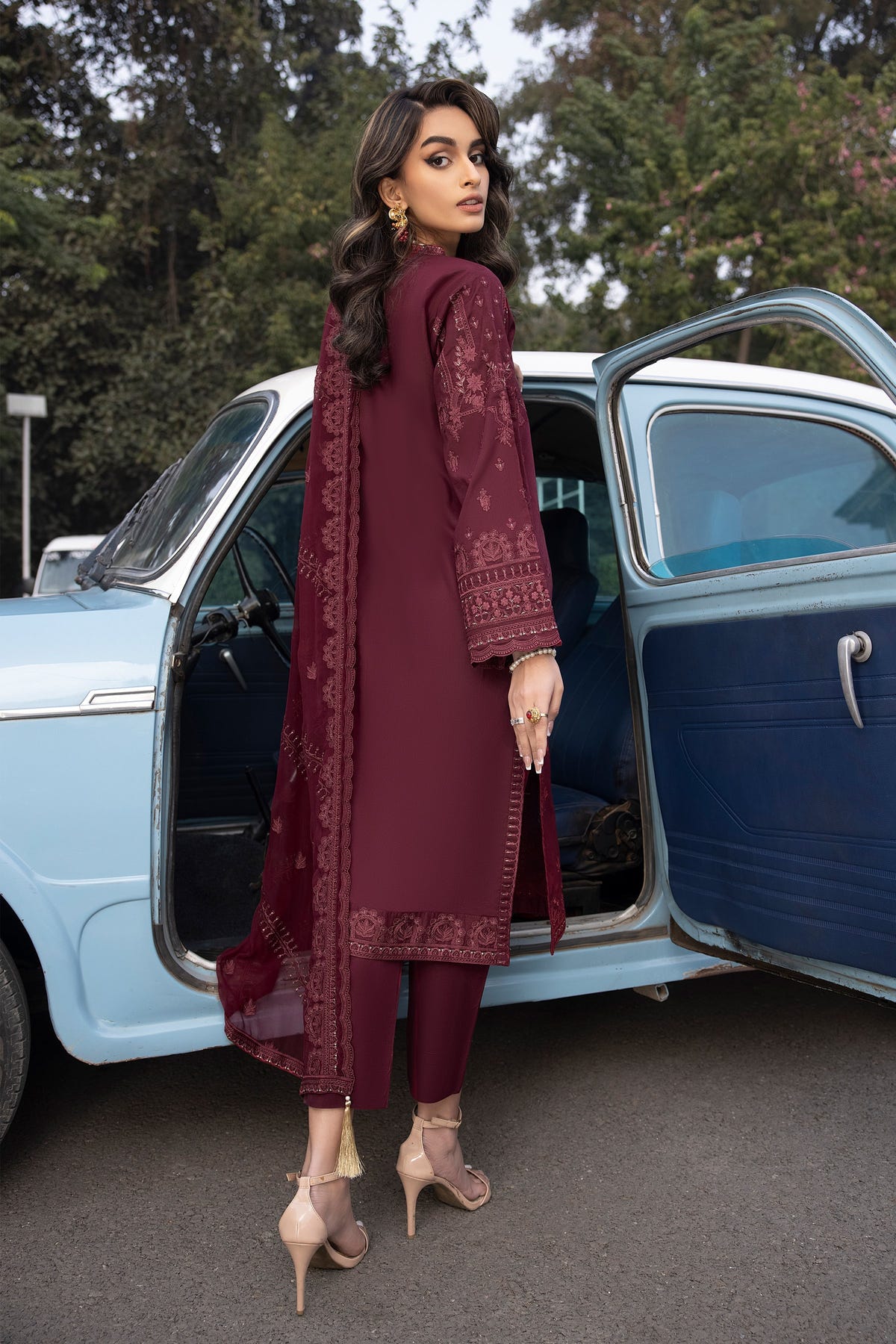 LSM | Spring Embroidered 24 | A-10 -  LSM Luxury - Original Designer Dress - House of Maryam