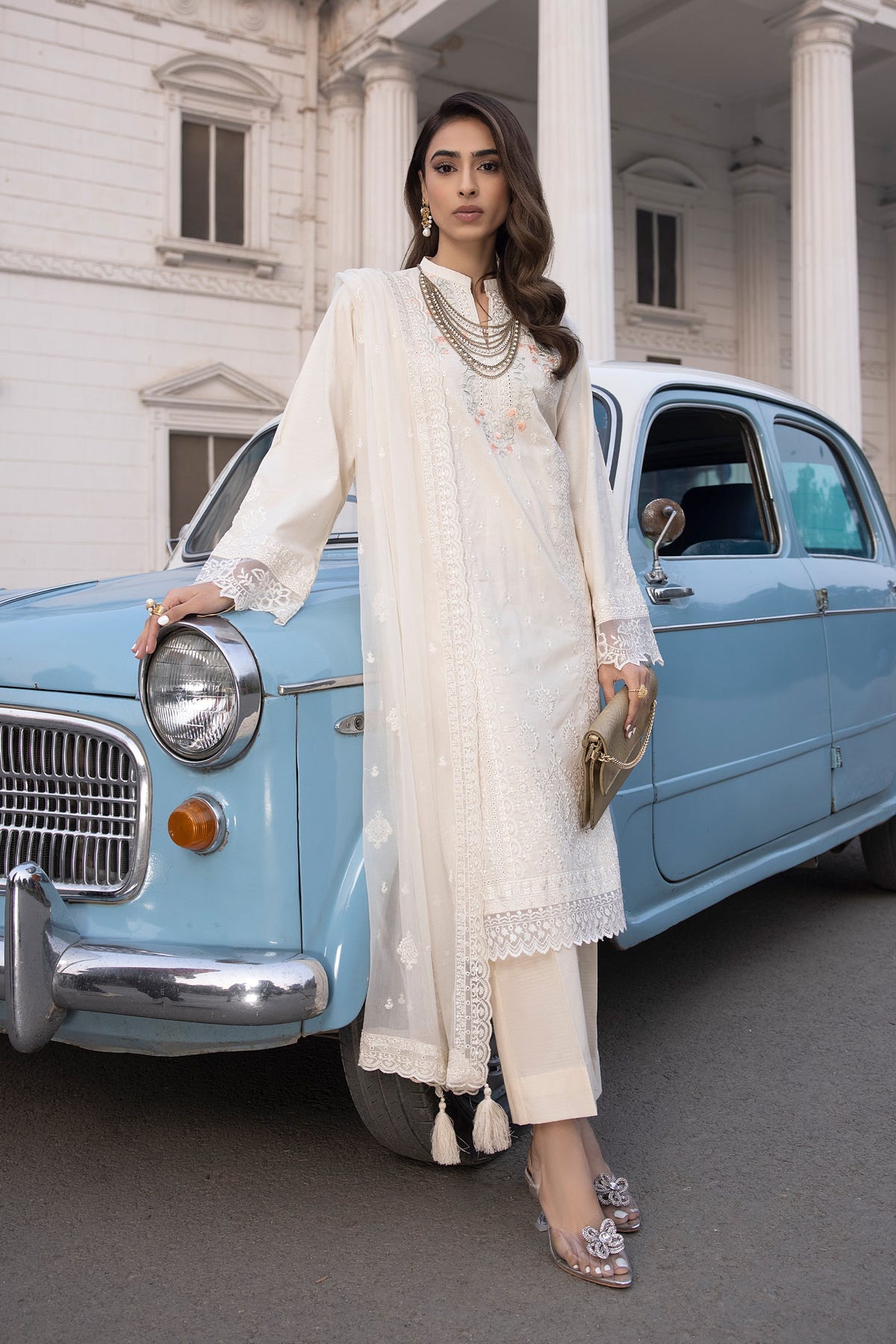 LSM | Spring Embroidered 24 | A-11 -  LSM Luxury - Original Designer Dress - House of Maryam