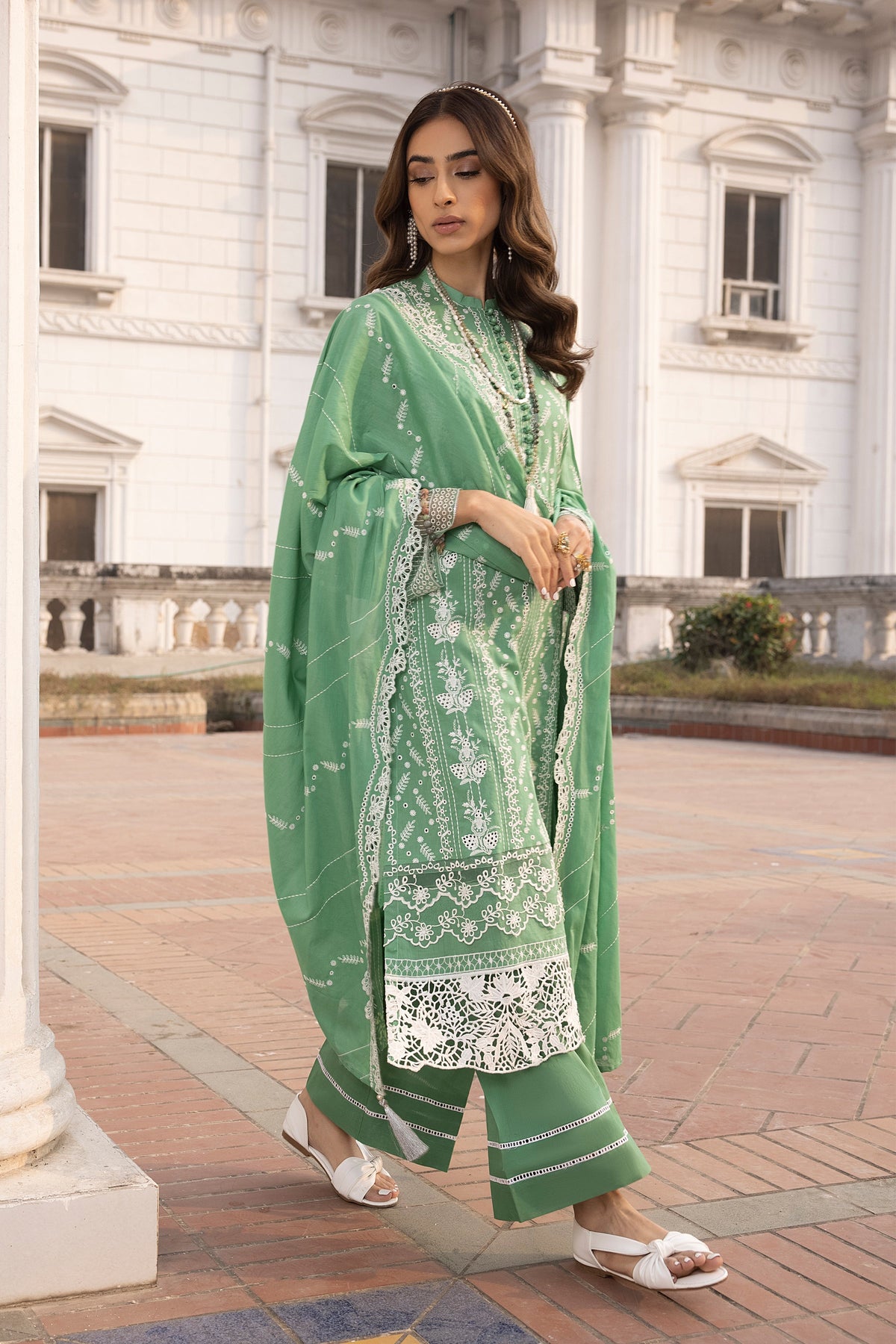 LSM | Spring Embroidered 24 | A-2 -  LSM Luxury - Original Designer Dress - House of Maryam