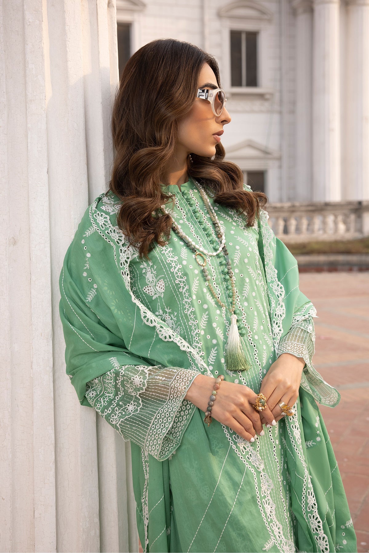 LSM | Spring Embroidered 24 | A-2 -  LSM Luxury - Original Designer Dress - House of Maryam