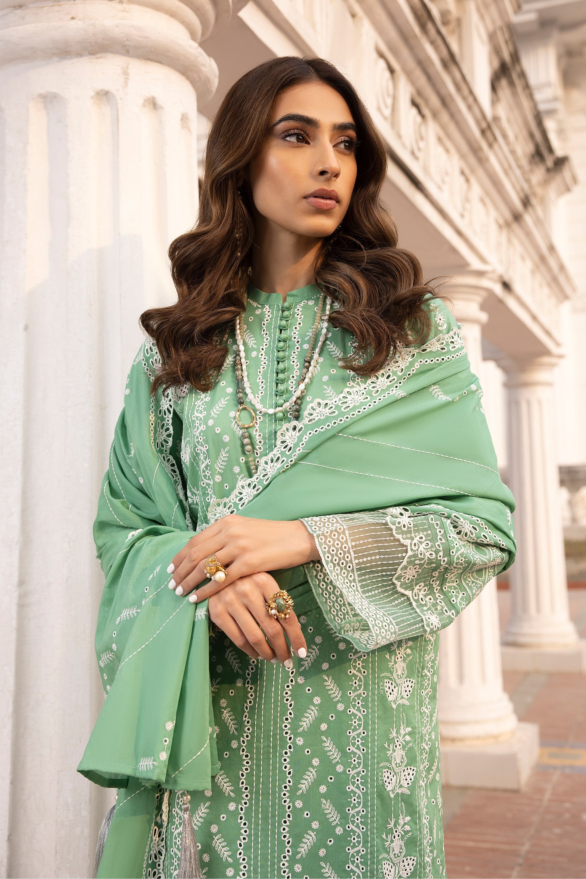 LSM | Spring Embroidered 24 | A-2 by Designer LSM - House of Maryam - Pakistani Designer Ethnic Wear in {{ shop.shopifyCountryName }}