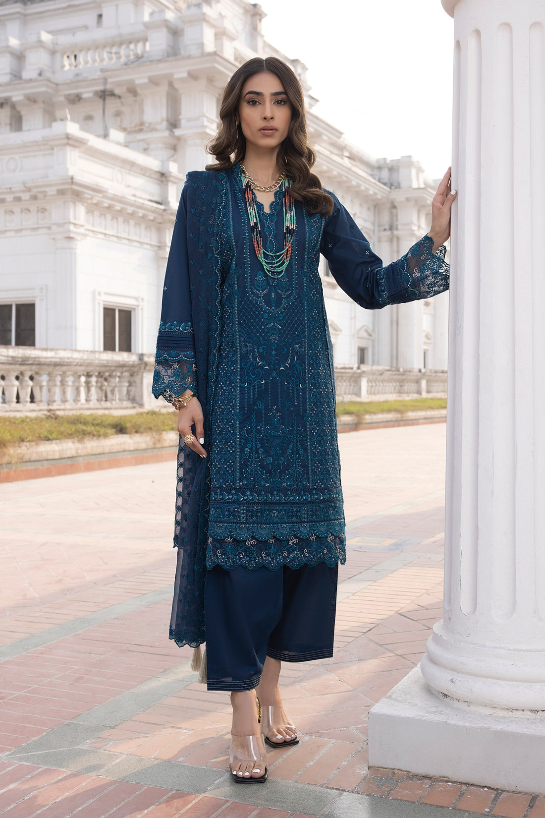 LSM | Spring Embroidered 24 | A-14 by Designer LSM - House of Maryam - Pakistani Designer Ethnic Wear in {{ shop.shopifyCountryName }}