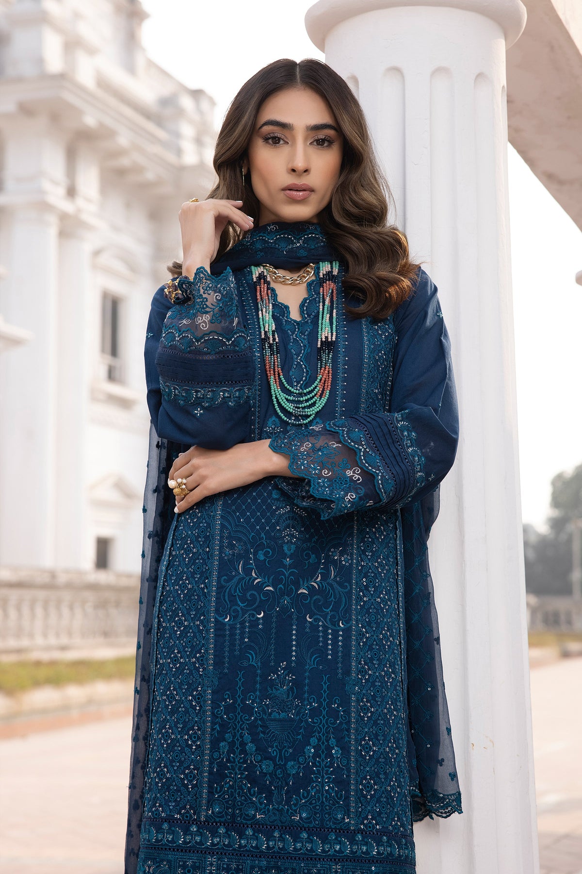 LSM | Spring Embroidered 24 | A-14 -  LSM Luxury - Original Designer Dress - House of Maryam