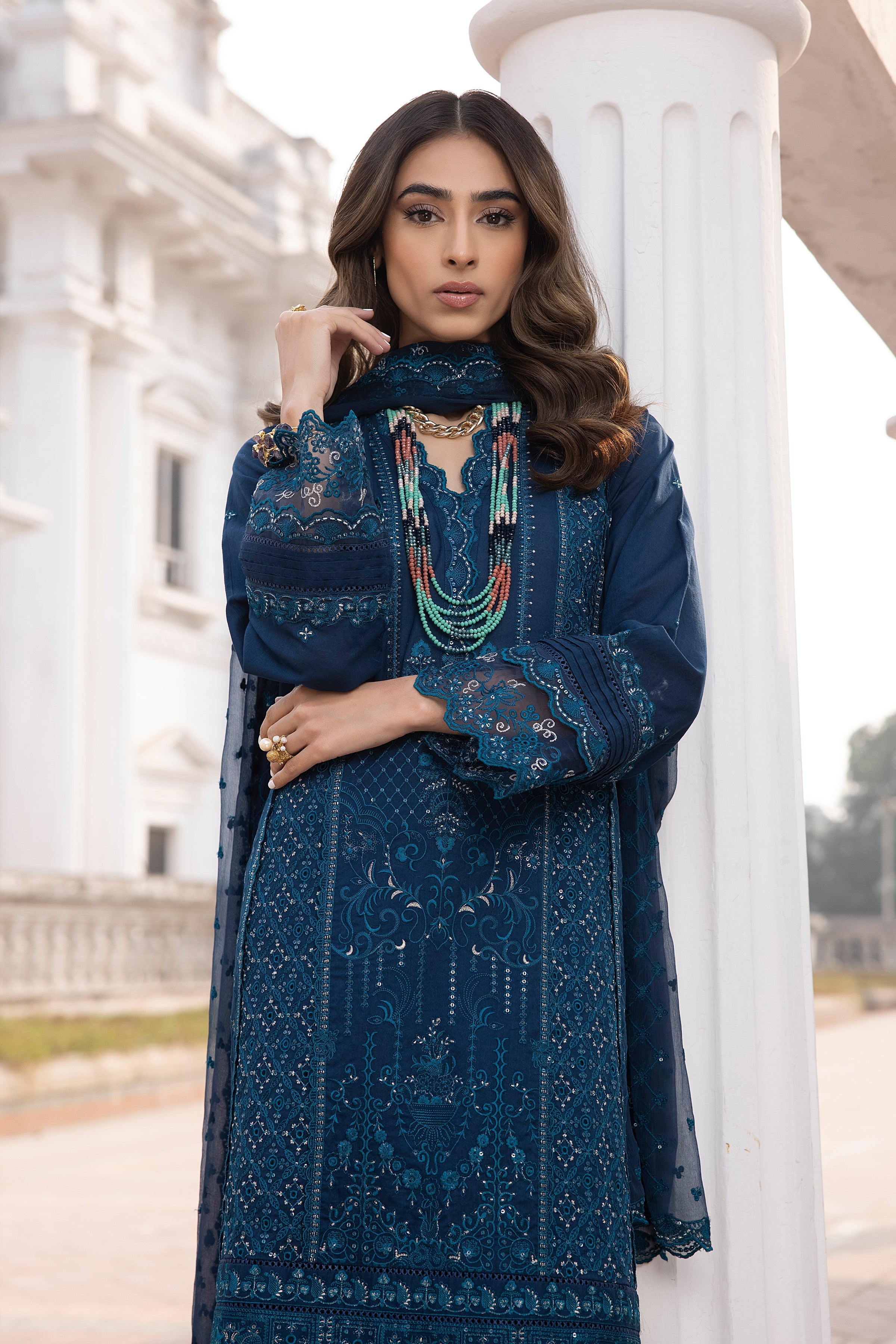 LSM | Spring Embroidered 24 | A-14 by Designer LSM - House of Maryam - Pakistani Designer Ethnic Wear in {{ shop.shopifyCountryName }}