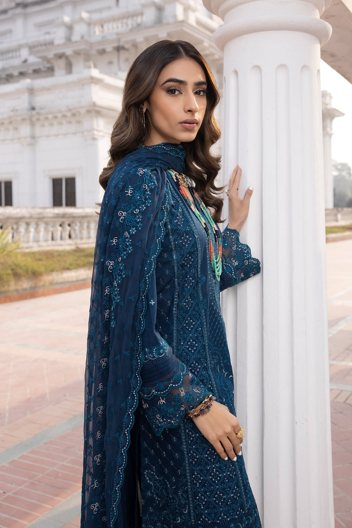 LSM | Spring Embroidered 24 | A-14 -  LSM Luxury - Original Designer Dress - House of Maryam