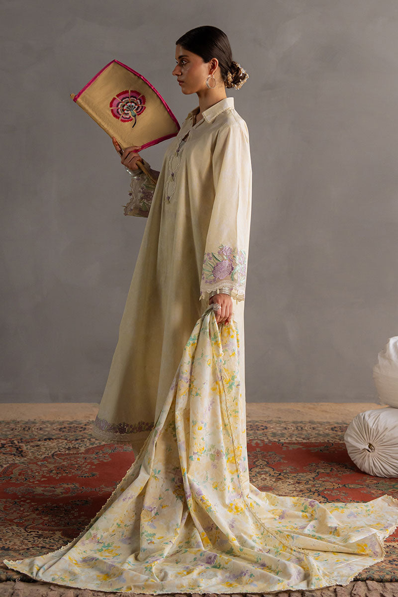 Cross Stitch | Eid Lawn Edit 25 | SUNSHINE GLOW -  Cross Stitch Ladies Clothes - Original Designer Dress - House of Maryam