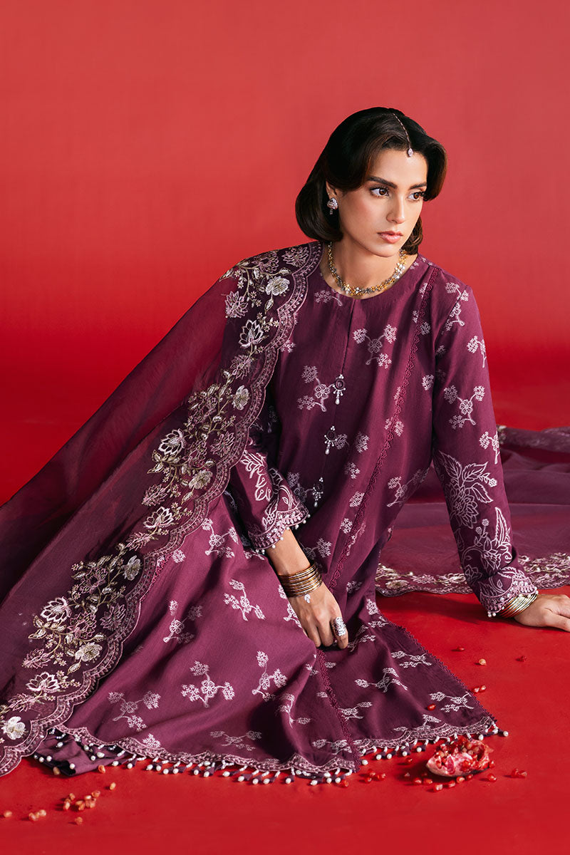 Cross Stitch | Eid Lawn Edit 25 | DEEP FLARE -  Cross Stitch Ladies Clothes - Original Designer Dress - House of Maryam