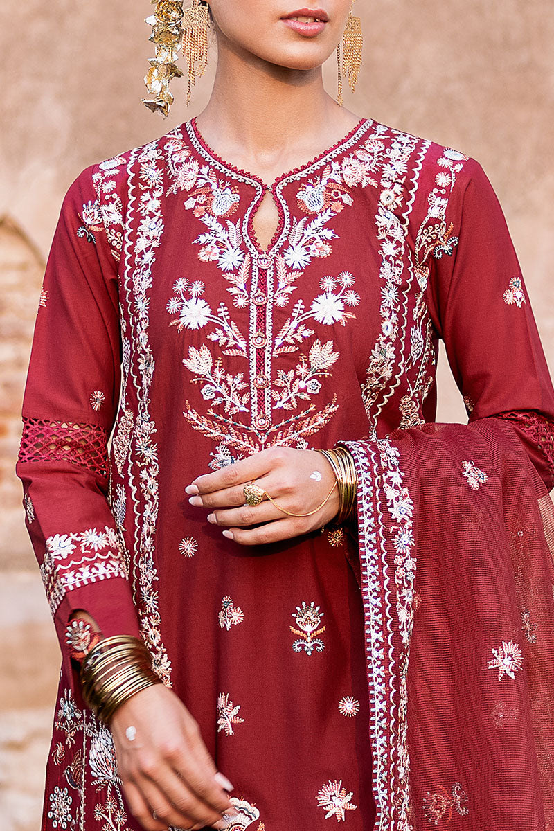 Cross Stitch | Eid Lawn Edit 25 | ROUGE ZEST -  Cross Stitch Ladies Clothes - Original Designer Dress - House of Maryam