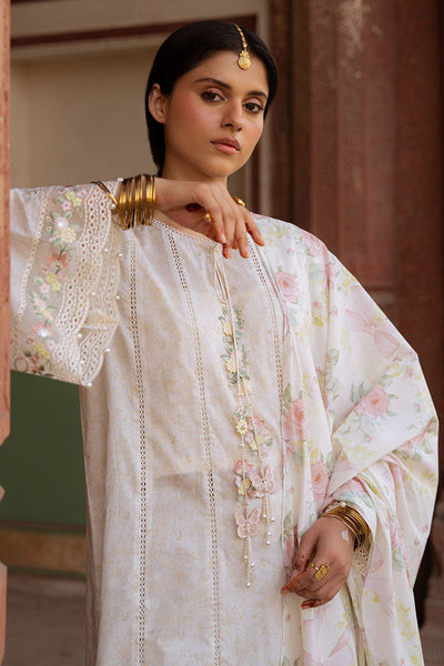 Cross Stitch | Eid Lawn Edit 25 | FLORAL GARLAND -  Cross Stitch Ladies Clothes - Original Designer Dress - House of Maryam
