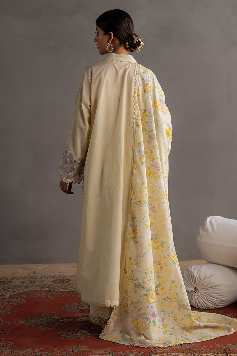 Cross Stitch | Eid Lawn Edit 25 | SUNSHINE GLOW -  Cross Stitch Ladies Clothes - Original Designer Dress - House of Maryam