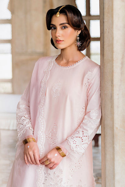 Cross Stitch | Eid Lawn Edit 25 | PEACH BLUSH -  Cross Stitch Ladies Clothes - Original Designer Dress - House of Maryam