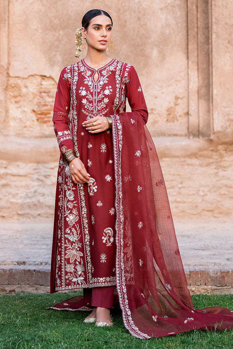 Cross Stitch | Eid Lawn Edit 25 | ROUGE ZEST -  Cross Stitch Ladies Clothes - Original Designer Dress - House of Maryam
