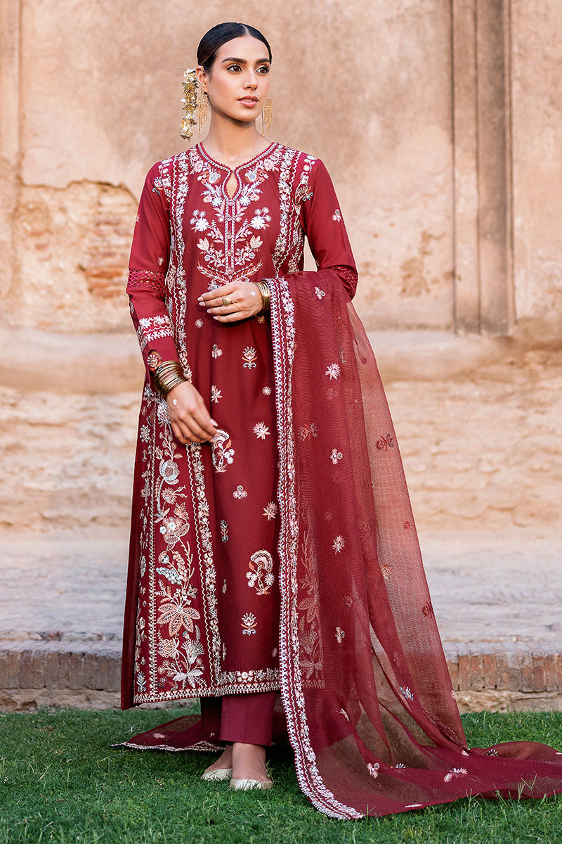 Cross Stitch | Eid Lawn Edit 25 | ROUGE ZEST -  Cross Stitch Ladies Clothes - Original Designer Dress - House of Maryam