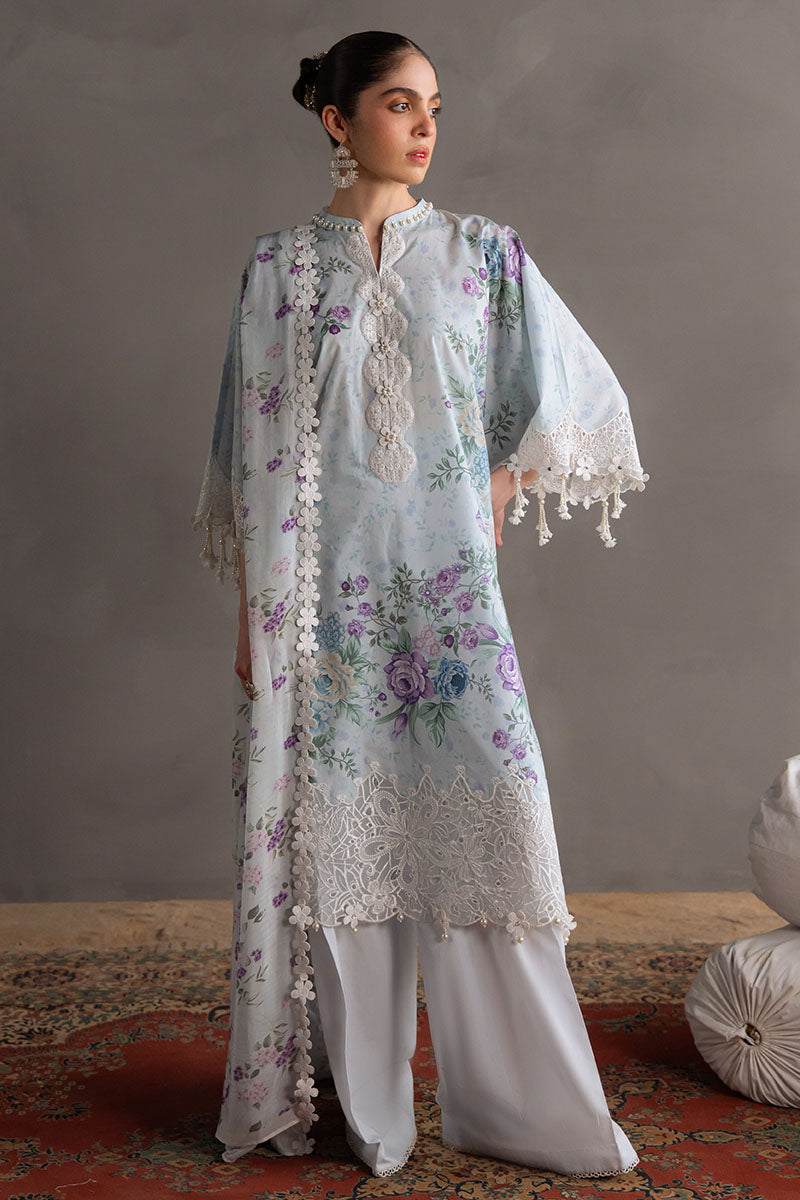 Cross Stitch | Eid Lawn Edit 25 | OCEAN BREEZE -  Cross Stitch Ladies Clothes - Original Designer Dress - House of Maryam