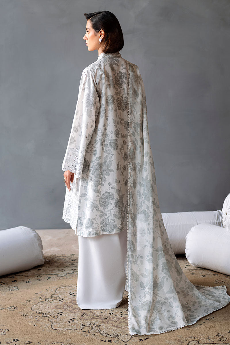 Cross Stitch | Eid Lawn Edit 25 | MESH BLOOM -  Cross Stitch Ladies Clothes - Original Designer Dress - House of Maryam