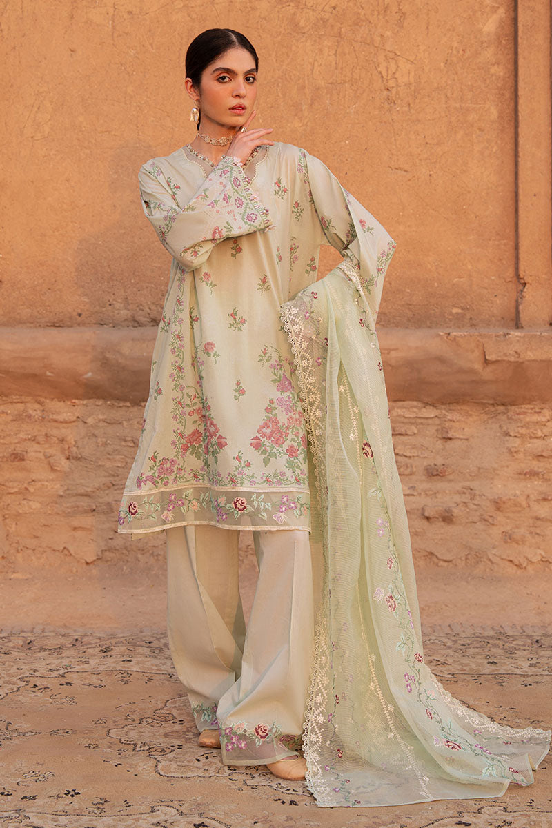 Cross Stitch | Eid Lawn Edit 25 | CITRINE AURA -  Cross Stitch Ladies Clothes - Original Designer Dress - House of Maryam