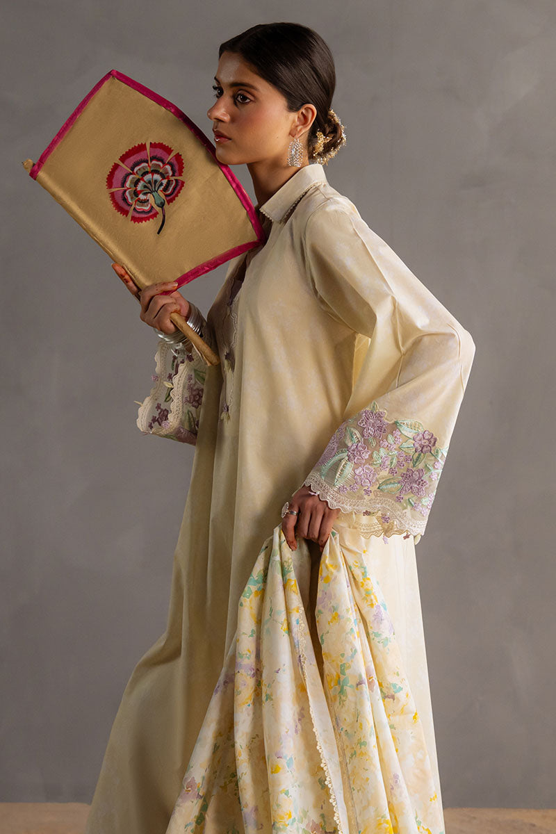 Cross Stitch | Eid Lawn Edit 25 | SUNSHINE GLOW -  Cross Stitch Ladies Clothes - Original Designer Dress - House of Maryam