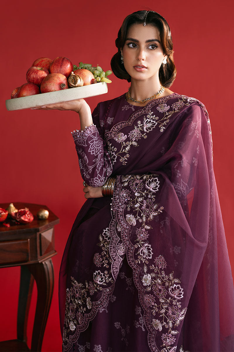 Cross Stitch | Eid Lawn Edit 25 | DEEP FLARE -  Cross Stitch Ladies Clothes - Original Designer Dress - House of Maryam