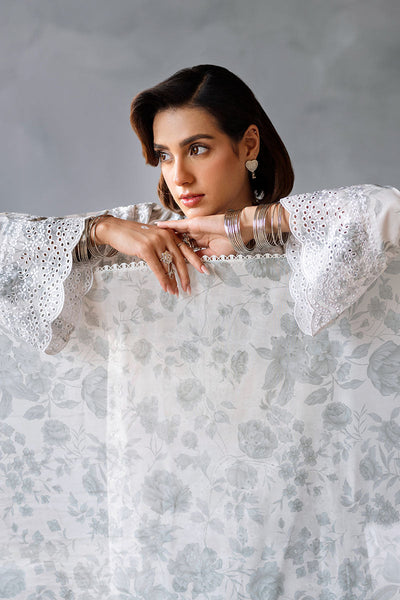 Cross Stitch | Eid Lawn Edit 25 | MESH BLOOM -  Cross Stitch Ladies Clothes - Original Designer Dress - House of Maryam