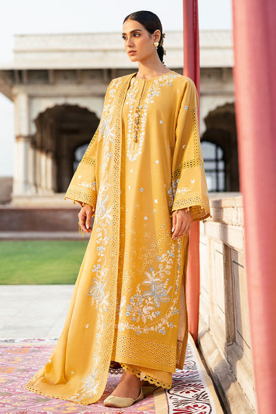 Cross Stitch | Eid Lawn Edit 25 | MUSTARD MIRAGE -  Cross Stitch Ladies Clothes - Original Designer Dress - House of Maryam
