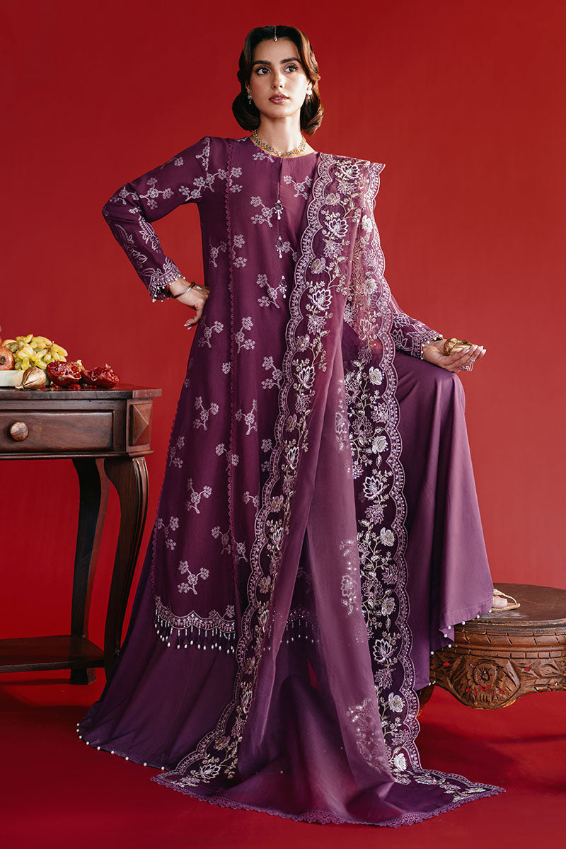Cross Stitch | Eid Lawn Edit 25 | DEEP FLARE -  Cross Stitch Ladies Clothes - Original Designer Dress - House of Maryam