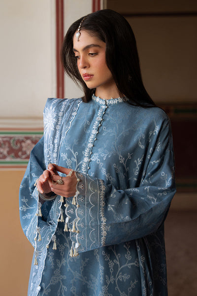 Cross Stitch | Eid Lawn Edit 25 | SILVER MIST -  Cross Stitch Ladies Clothes - Original Designer Dress - House of Maryam
