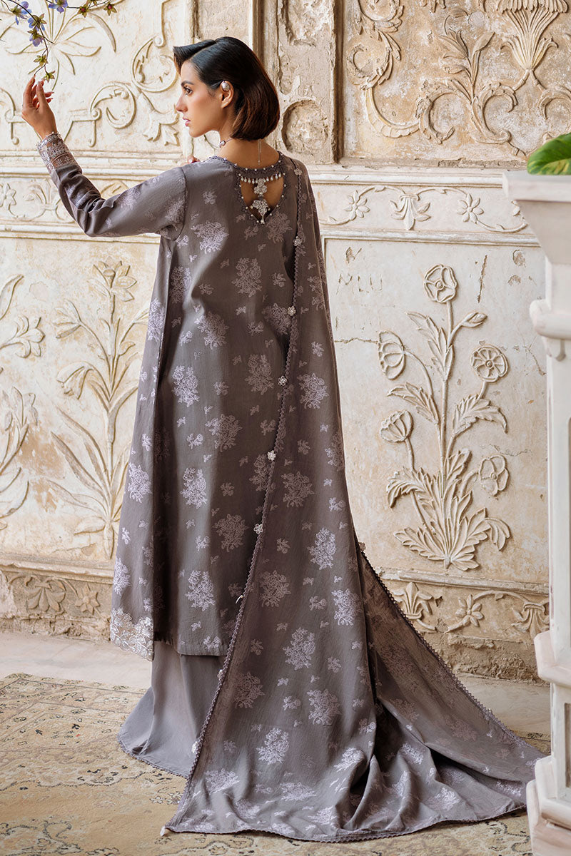 Cross Stitch | Eid Lawn Edit 25 | DESERT TAUPE -  Cross Stitch Ladies Clothes - Original Designer Dress - House of Maryam