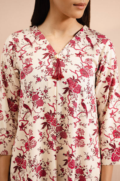 Cross Stitch | Basic Pret | Vanilla Ornate Printed Linen Shirt
