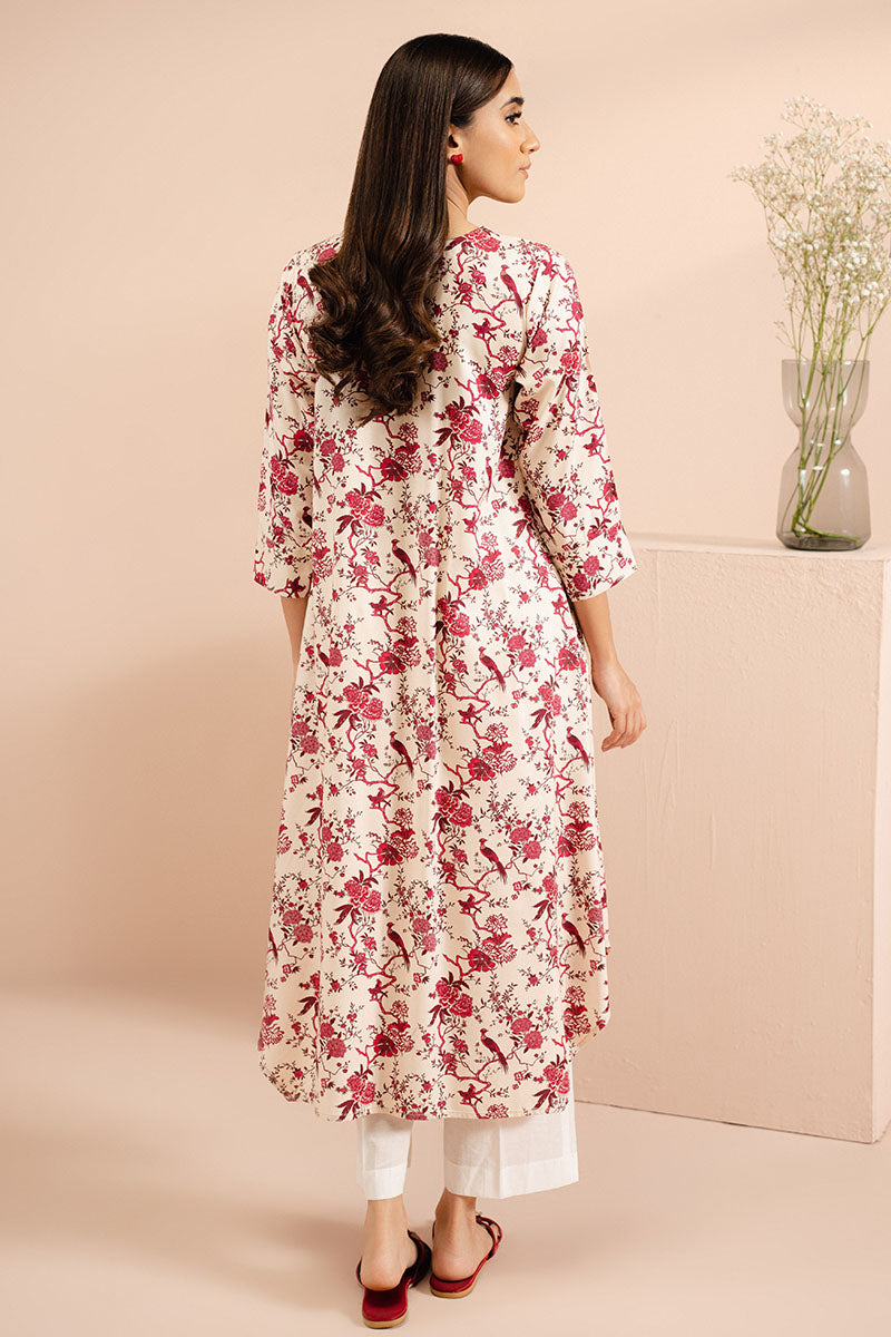 Cross Stitch | Basic Pret | Vanilla Ornate Printed Linen Shirt-6