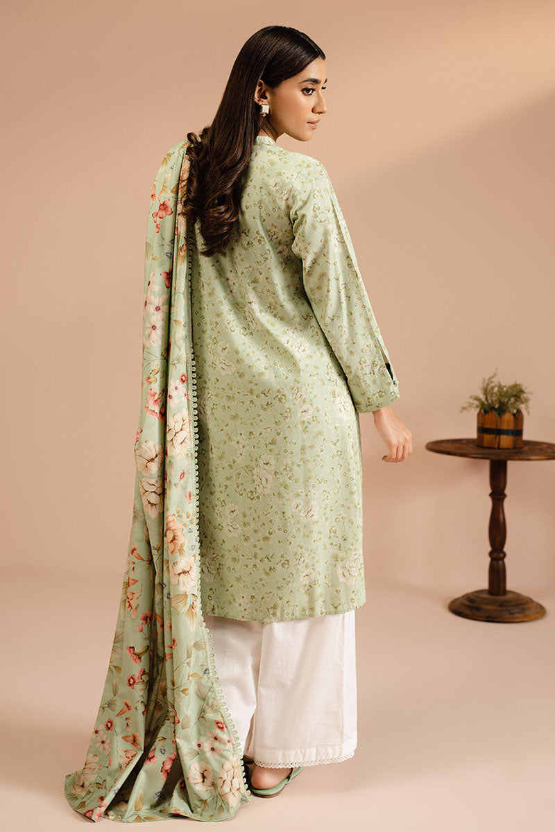 Cross Stitch | Basic Pret | Mint Frost-2 PC (Shirt & Dupatta)-7