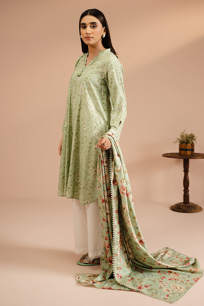 Cross Stitch | Basic Pret | Mint Frost-2 PC (Shirt & Dupatta), image 6