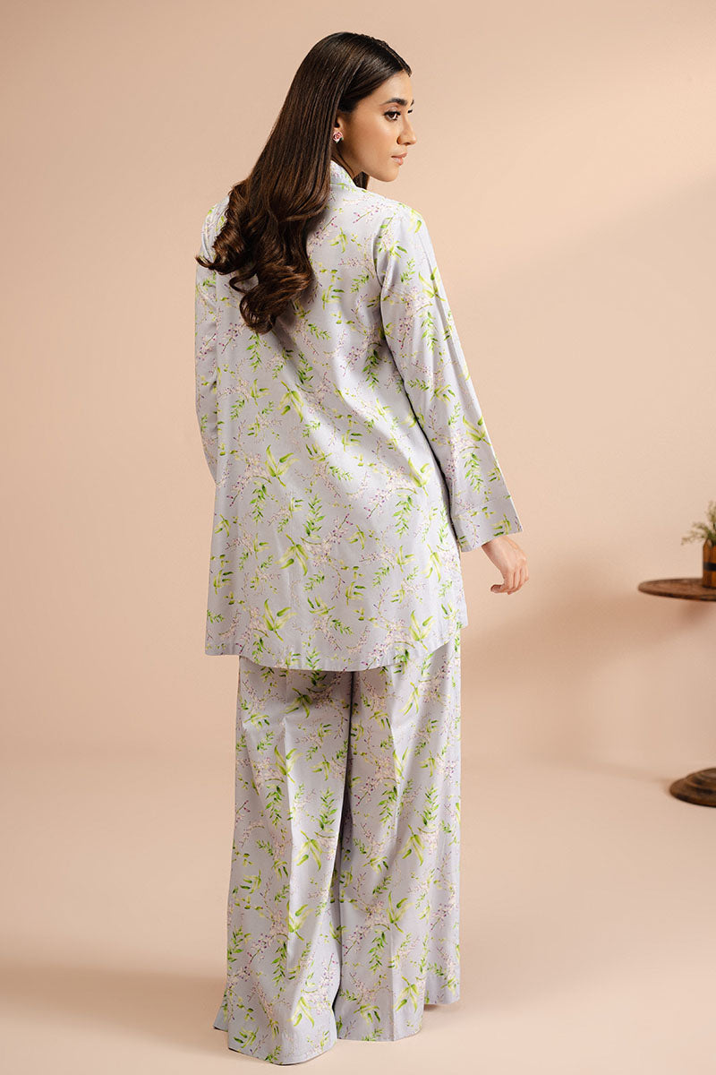 Cross Stitch | Basic Pret | Lavender Bloom-2 PC (Shirt & Trouser), image 7