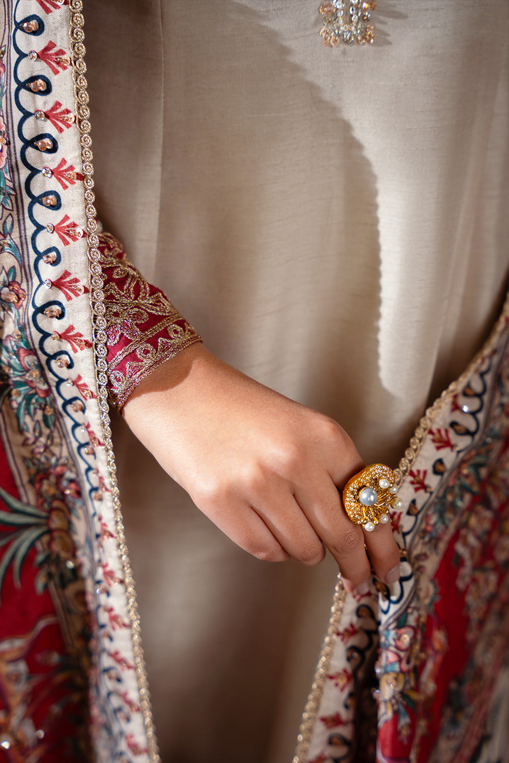 Saira Rizwan | Dahini Silk Pret | DUNE - SRLP01-25 -  Saira Rizwan Ladies Clothes - Original Designer Dress - House of Maryam