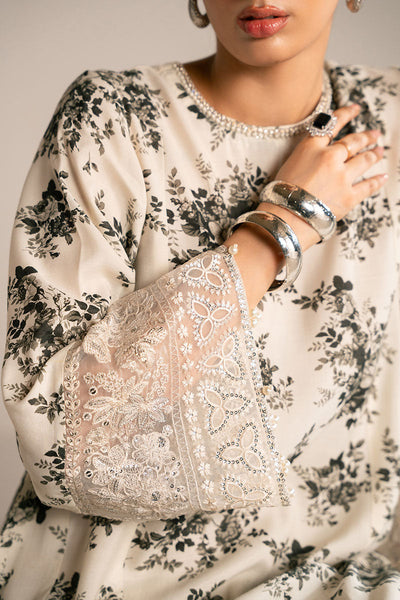 Cross Stitch | Luxury Pret | Obsidian Bloom-2PC (Shirt & Dupatta)