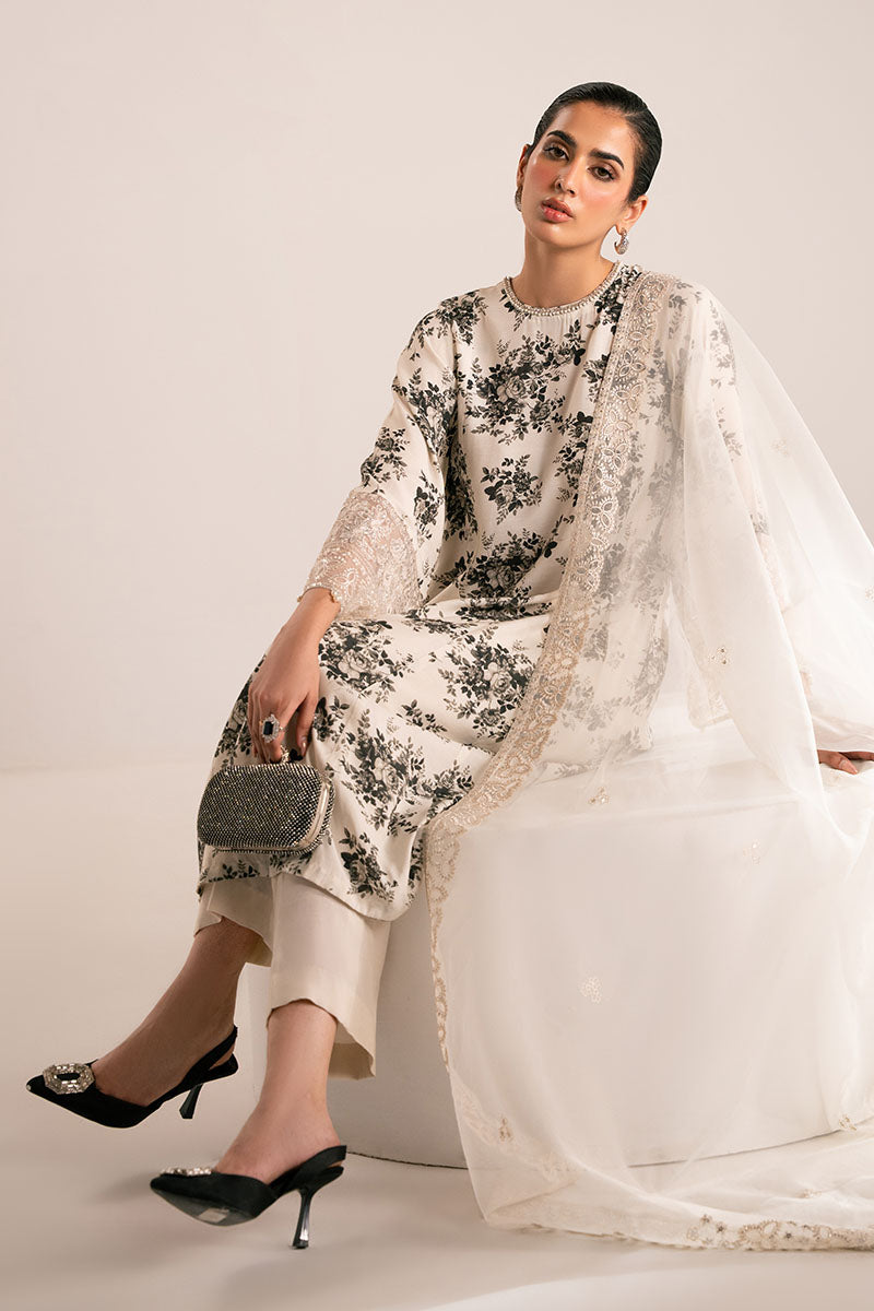 Cross Stitch | Luxury Pret | Obsidian Bloom-2PC (Shirt & Dupatta), image 2