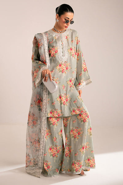 Cross Stitch | Luxury Pret | Grey Mist-3PC (Shirt, Trouser & Dupatta)