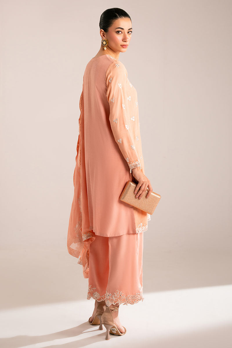Cross Stitch | Luxury Pret | Muted Clay-3PC (Shirt, Trouser & Dupatta), image 6