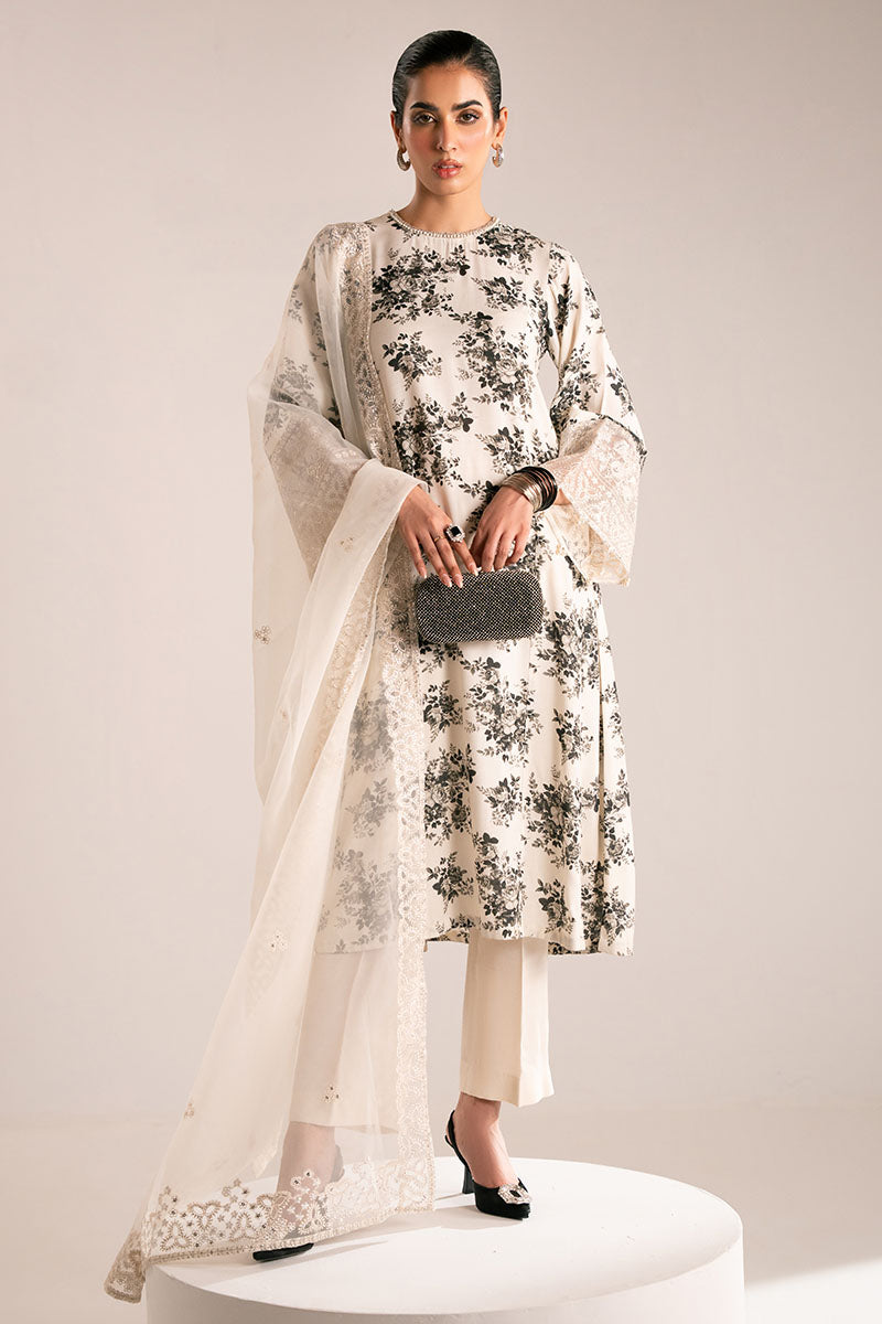 Cross Stitch | Luxury Pret | Obsidian Bloom-2PC (Shirt & Dupatta), image 4