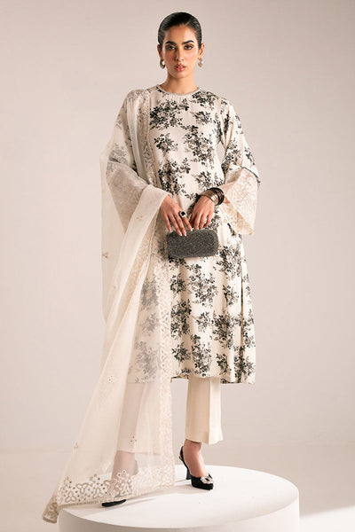 Cross Stitch | Luxury Pret | Obsidian Bloom-2PC (Shirt & Dupatta)
