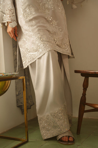Cross Stitch | Luxe Atelier 25 | GRAY DAWN -  Cross Stitch Ladies Clothes - Original Designer Dress - House of Maryam