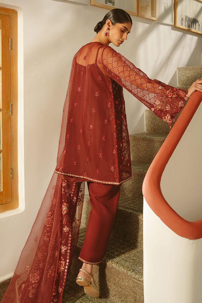 Cross Stitch | Luxe Atelier 25 | MERLOT MUSE -  Cross Stitch Ladies Clothes - Original Designer Dress - House of Maryam