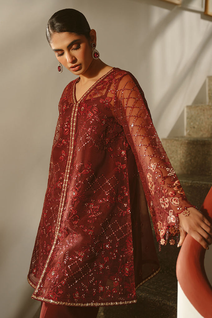 Cross Stitch | Luxe Atelier 25 | MERLOT MUSE -  Cross Stitch Ladies Clothes - Original Designer Dress - House of Maryam